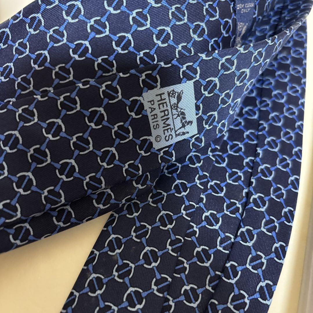 Hermes Tie – Used Long-Term Storage No Returns or Claims Accepted