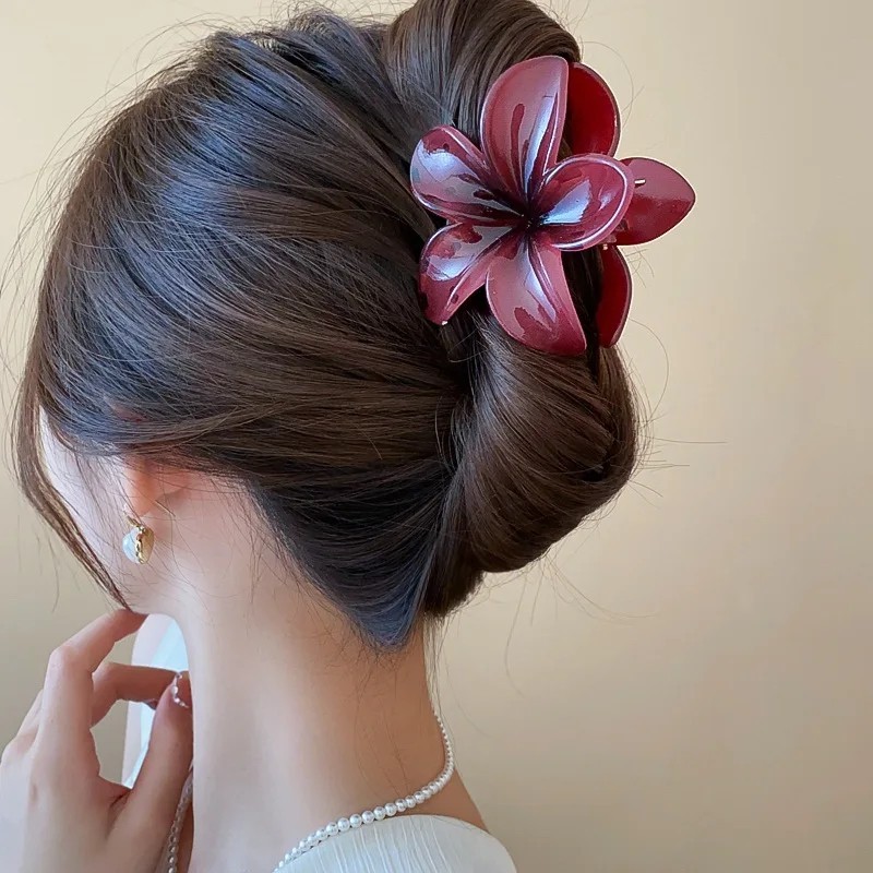 Fashion Flower Hair Clips For Women Bohemia Large Hair Claw Clamp Hairpins