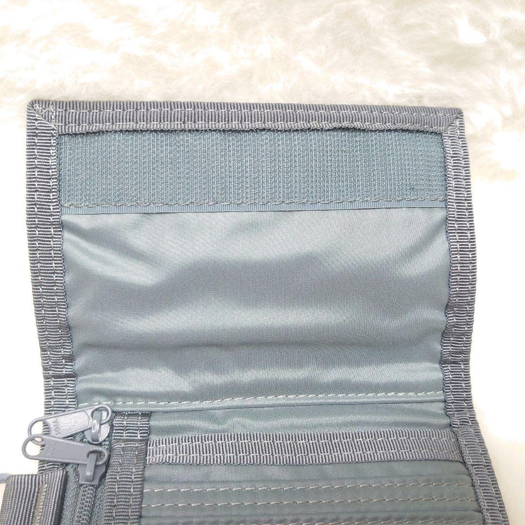 Porter Capsule Trifold Wallet Gray Rare Old Model Nylon Used