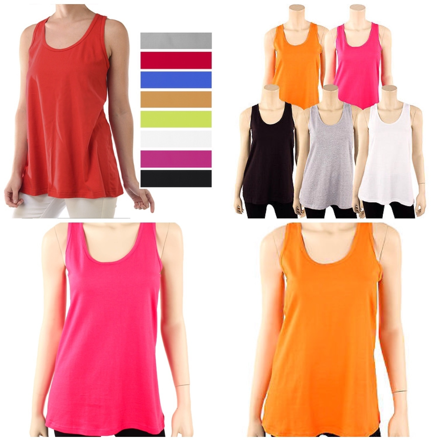 Women Loose Fit Tank Top 100% Cotton Available in S, M and L