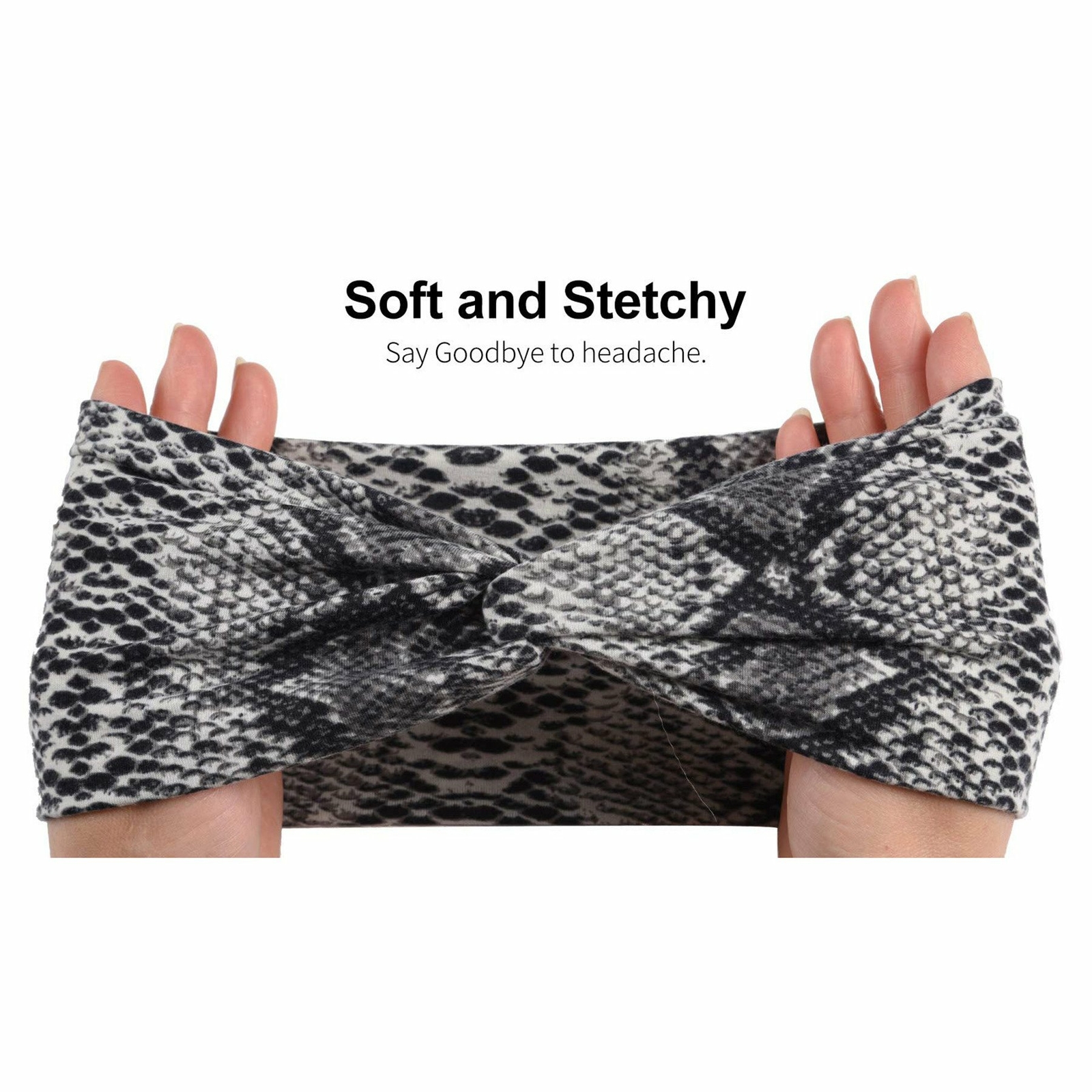 6pcs Womens Boho Leopard Twist Knotted Turban Headband Wide Hair Band Headwrap