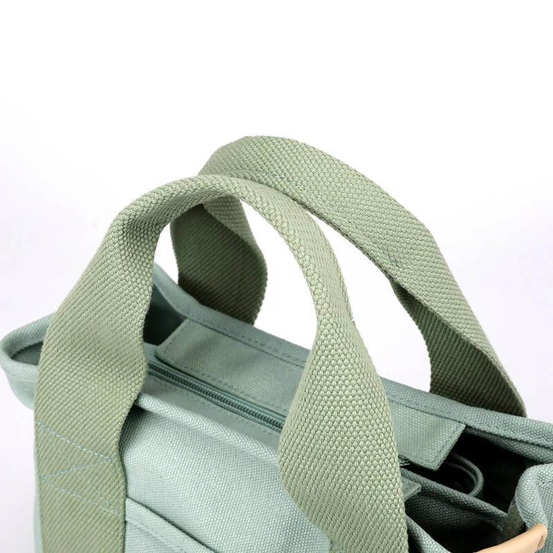 Women Canvas Tote Bag Large Capacity Handbags Shoulder Bags Zip Crossbody
