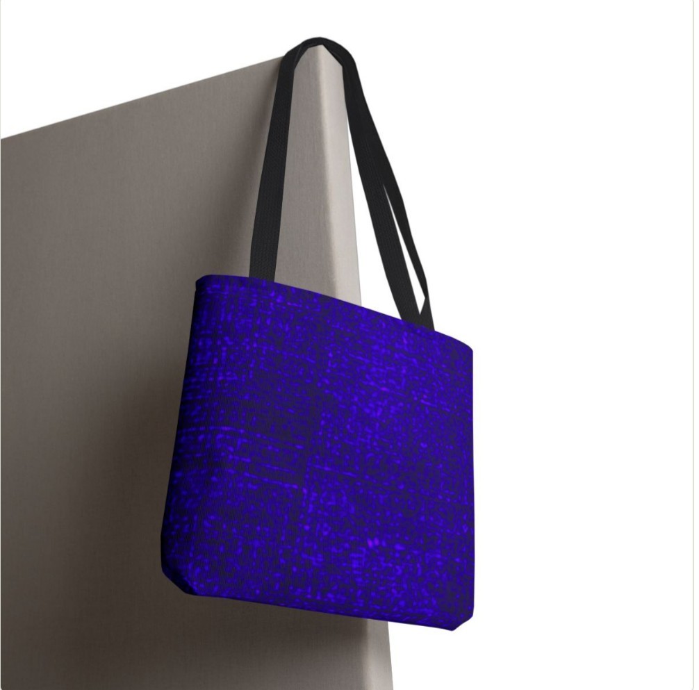 Tote Bag AOP Blue Textured Design