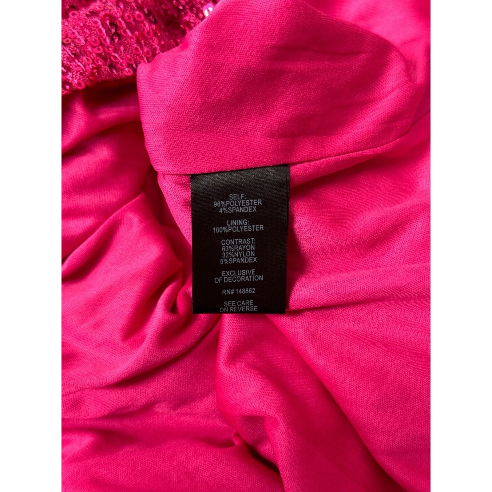 New Torrid Top 4X Womens Pink Sequin Low Cut Long Sleeve Plus Size