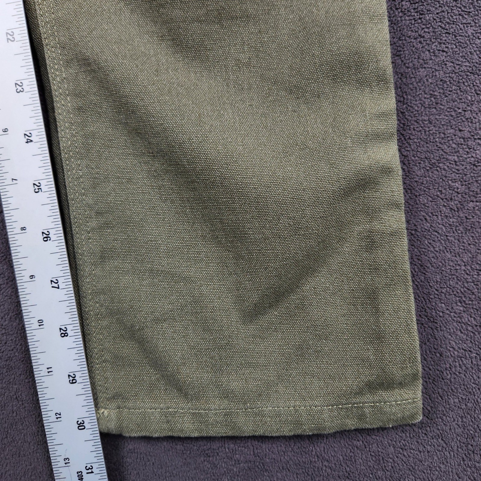 Patagonia Slim All Seasons Hemp Pants Womens 4 Fatigue Green Cargo Straight Leg