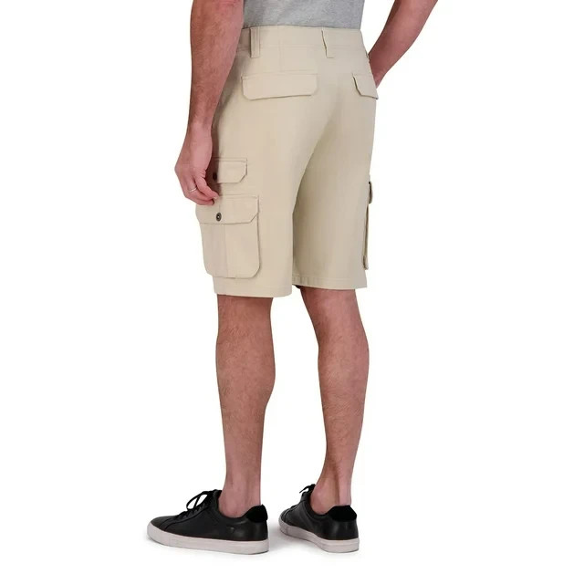 Iron Co Men’s Stretch Twill Cargo Shorts Size 34 Dune