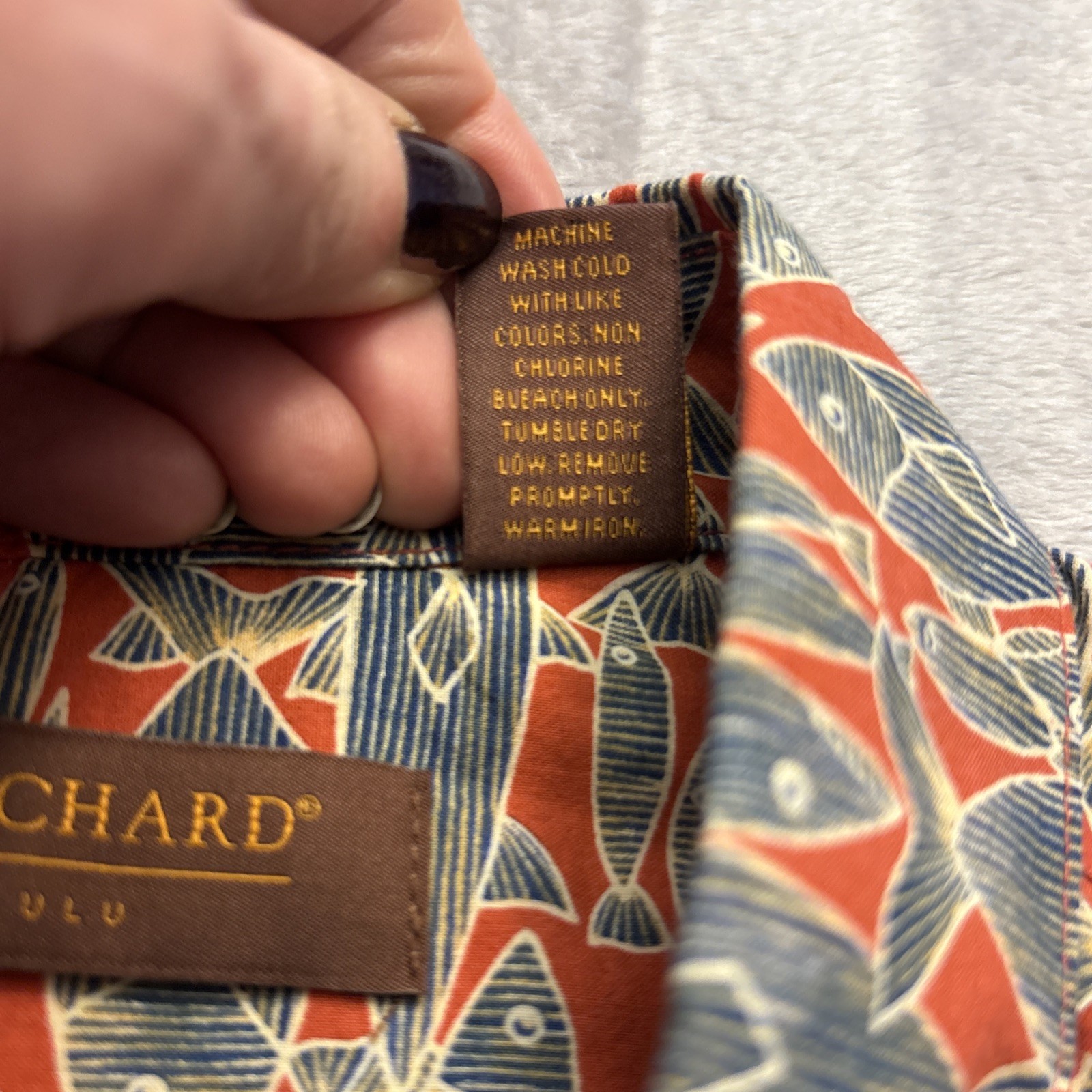 Tori Richard Honolulu Fish Hawaiian Shirt XL Resort Tropical Cotton SS Lightwt