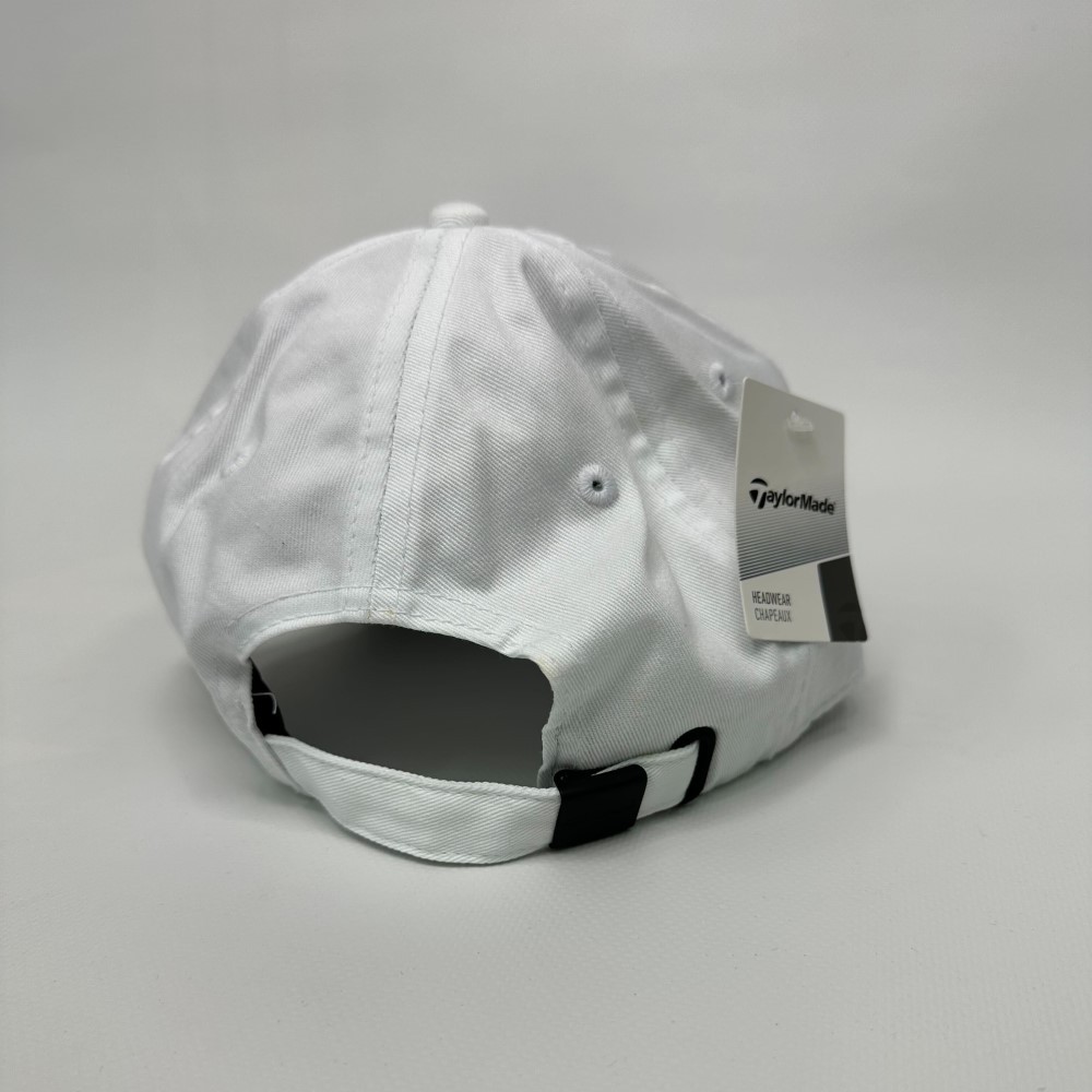 New Women’s / Youth TaylorMade Golf Cotton White Adjustable Hat