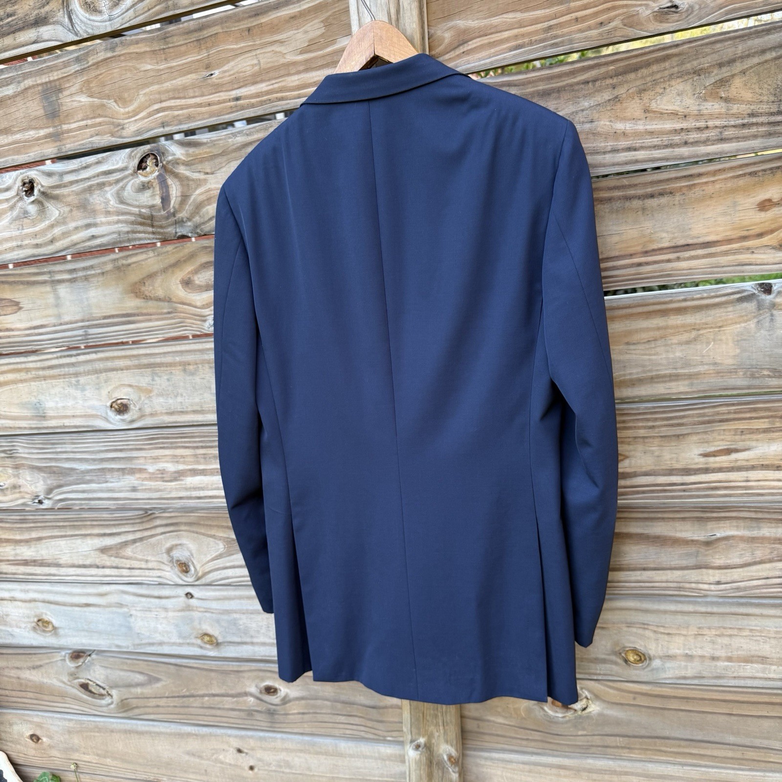 Brioni Blue Blazer Mens 38 or 40 Jacket Navy NOMENTANO Logo Buttons