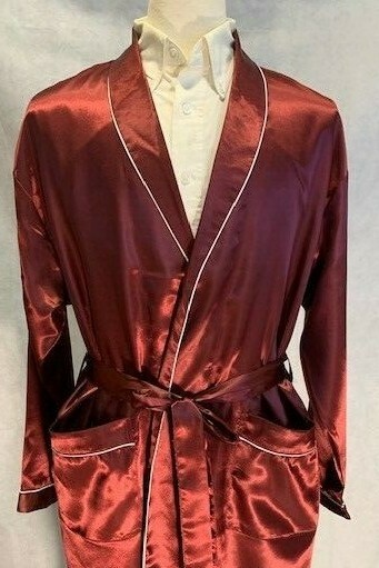 Mens Silk Satin Robe -Designer High Quality 5 Day Delivery-FAST SHIP- 27k Sold