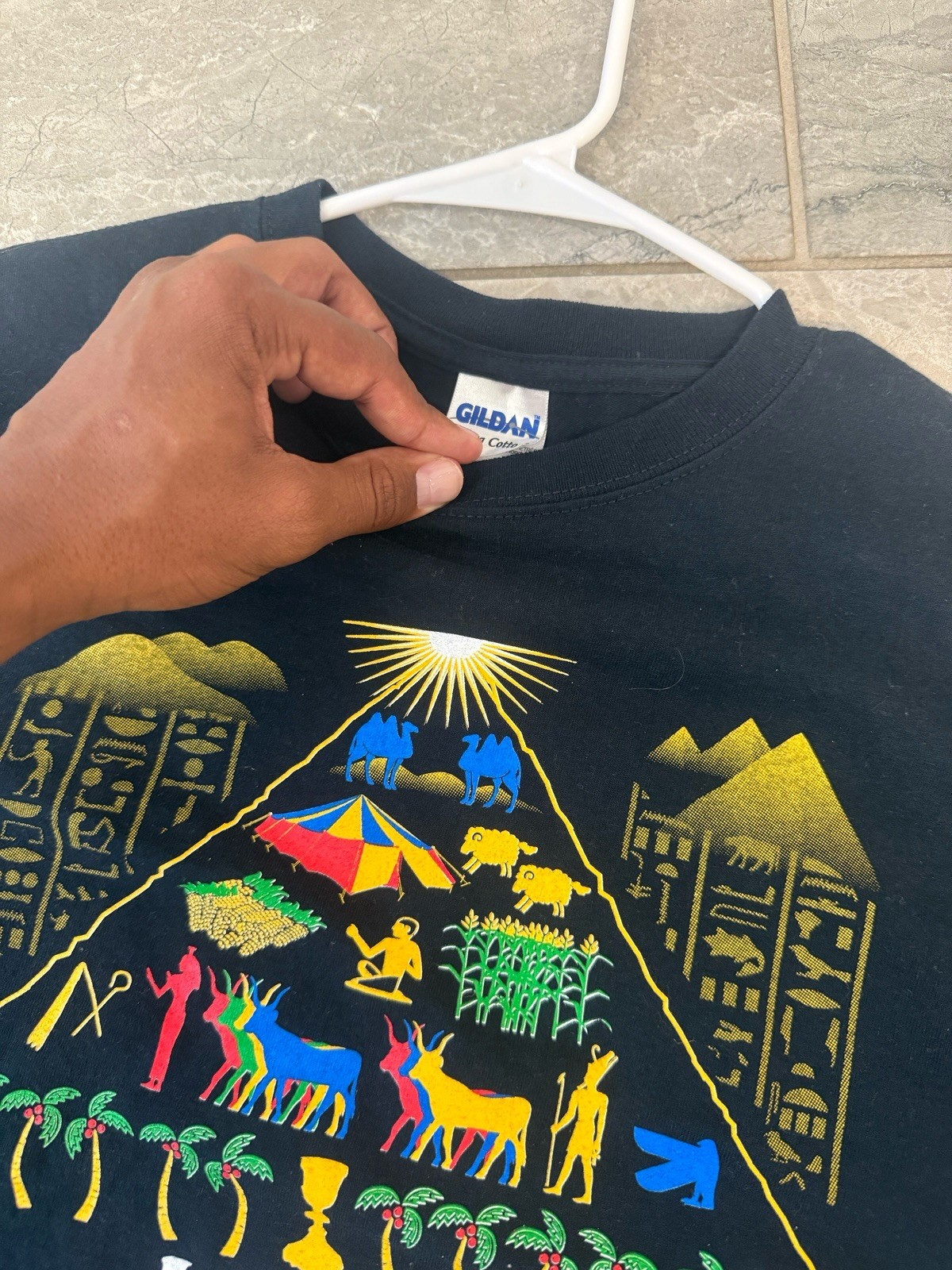 Joseph And The Amazing Technicolor Dreamcoat Graphic Tee M Gildan Ultra Cotton