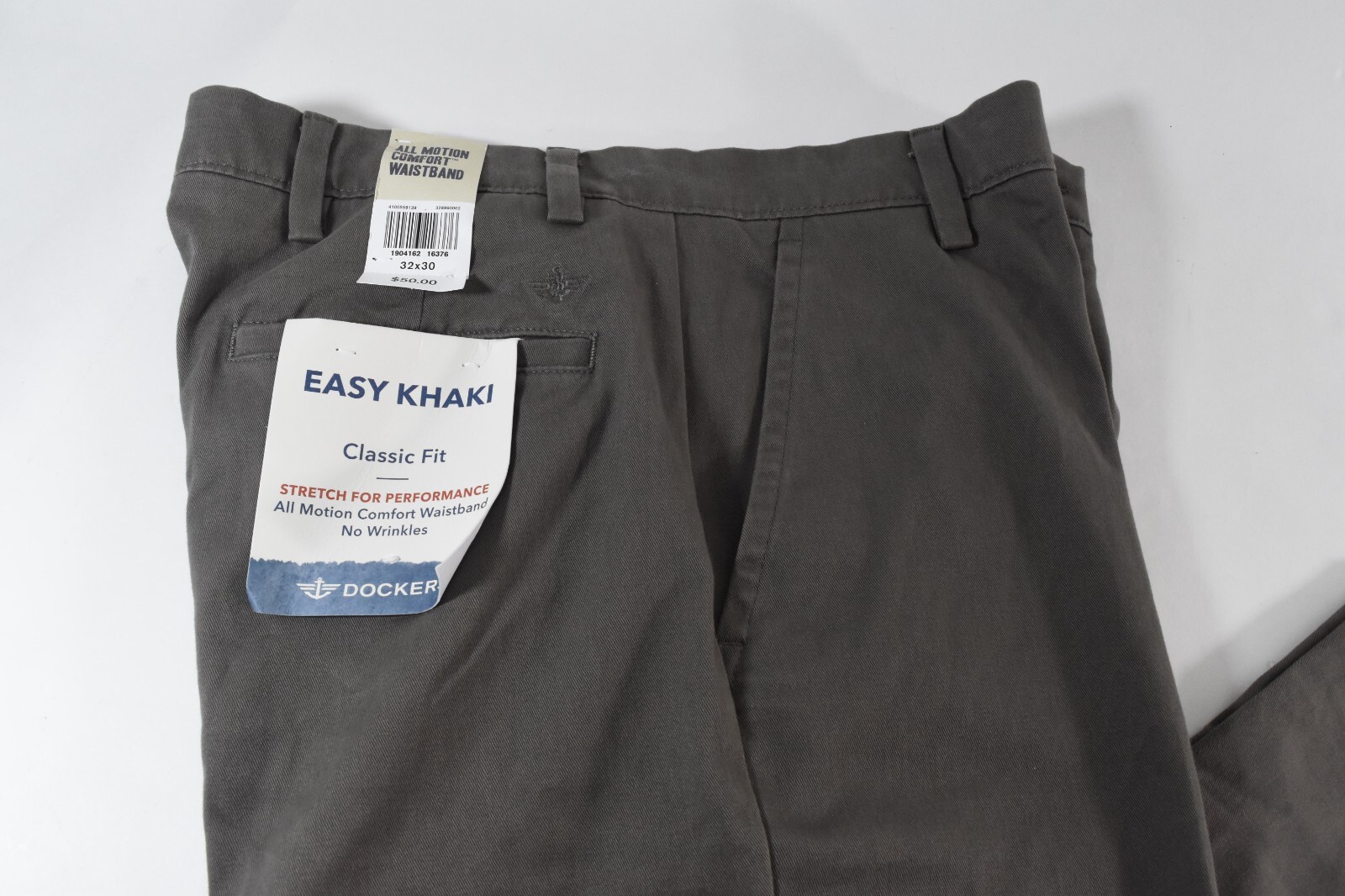 Dockers Mens Easy Khaki Pants New 32 34 36 38 40 Classic Fit Flat Front Brown