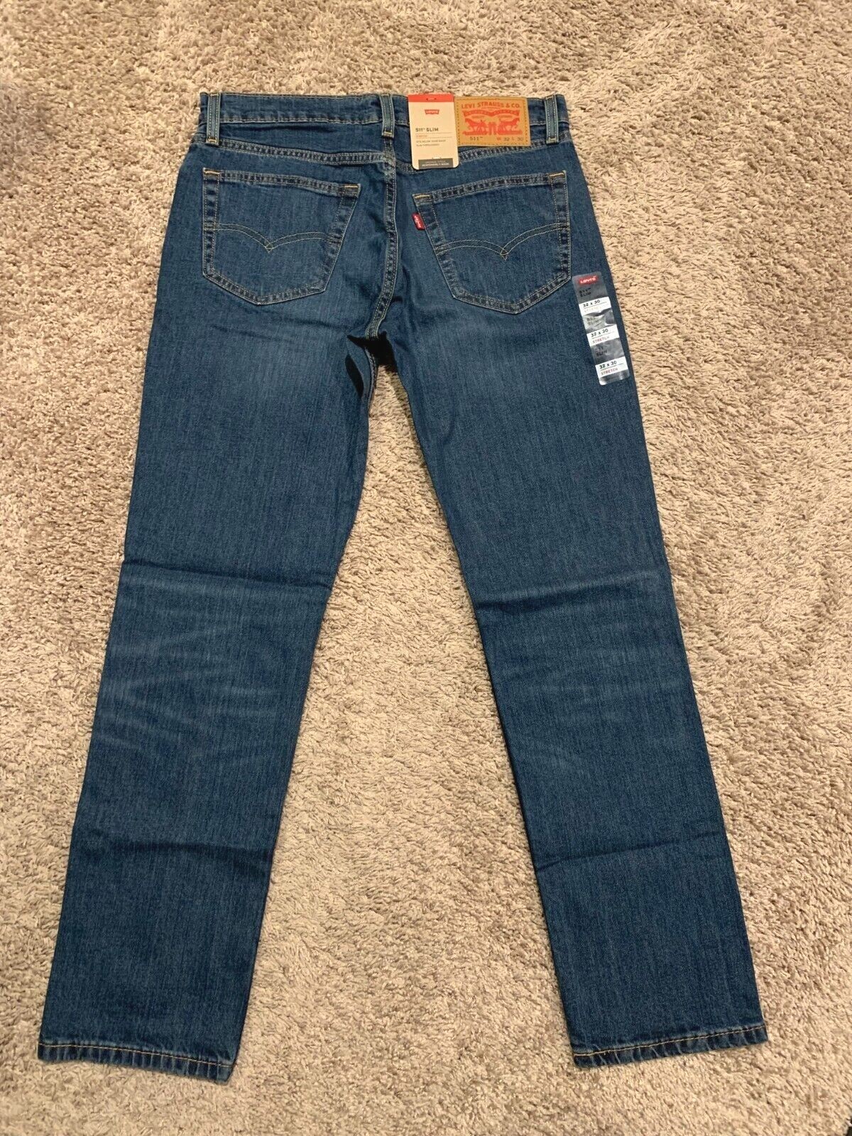 Levi’s 511 Slim Fit Jeans WStretch Blue Men’s Sizes NWT MSRP$69.50 511-5394