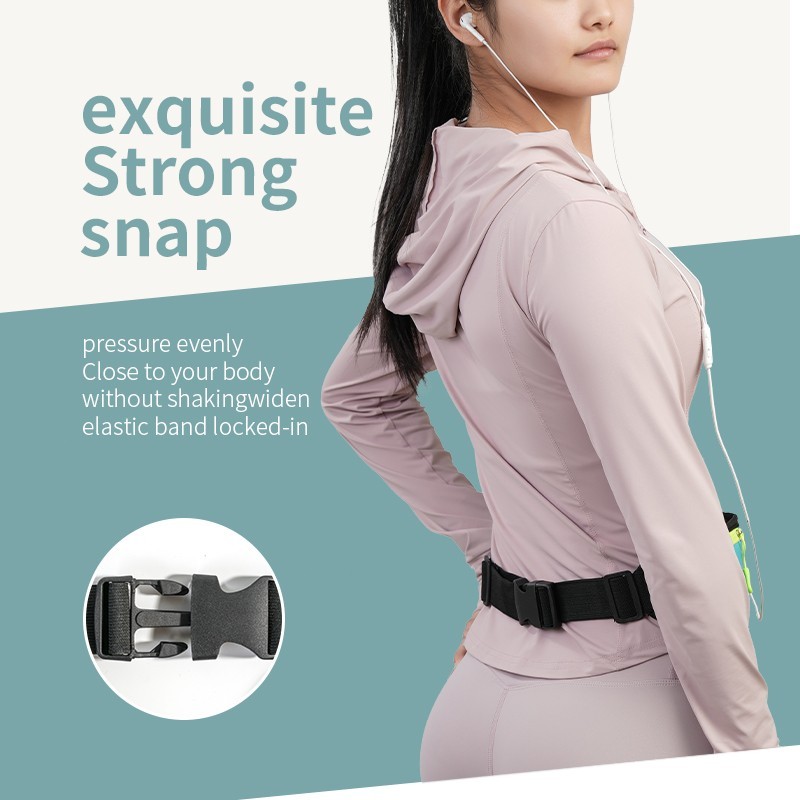 Sports Ultra Slim Fanny Pack Waist Bum Bag Belt Pouch Zip Bag Waterproof Running