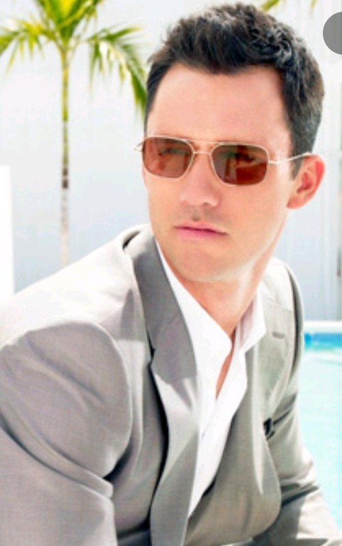 Burn Notice Michael Weston Sunglasses Spring Temples,TAC,Polarized Cognac Lenses