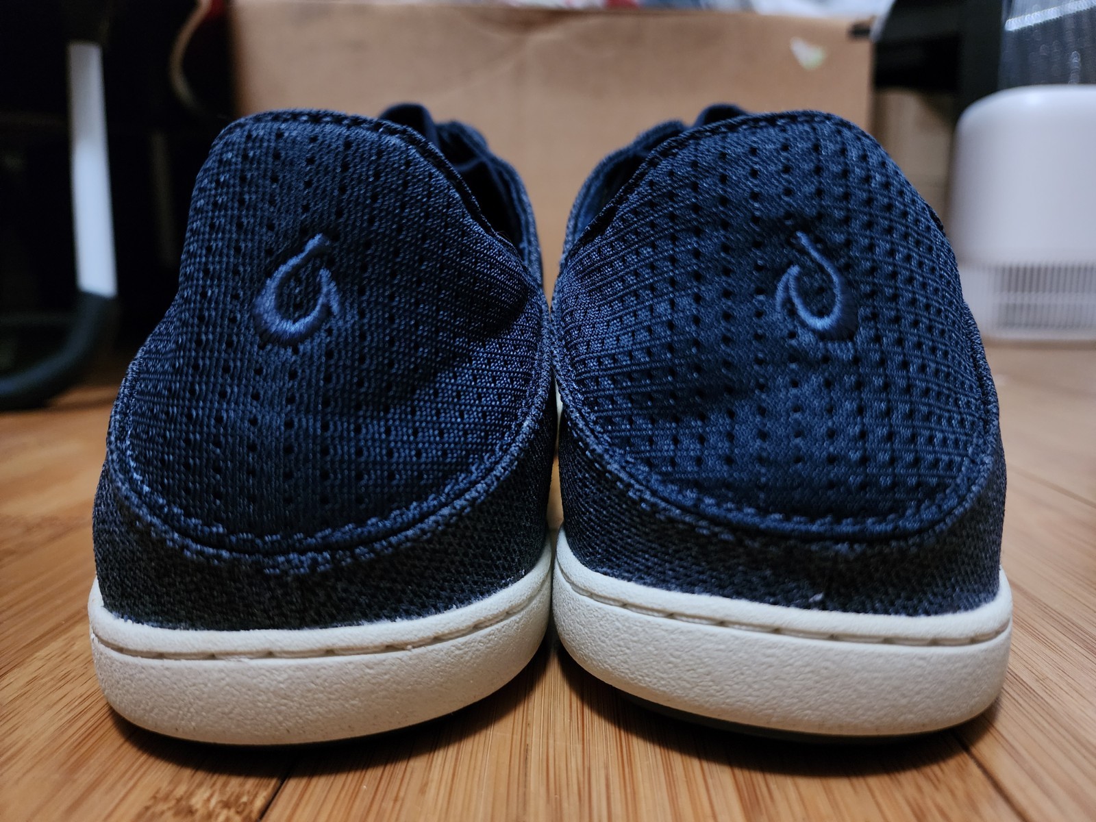 Olukai Nohea Moku Shoes Men’s 11.5 Sneakers Blue Mesh Slip On Boat Casual Beach