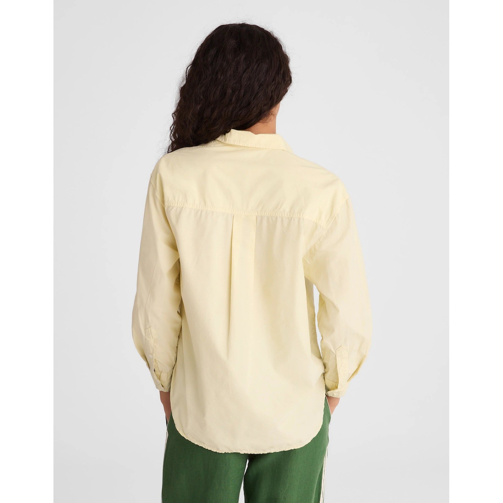 NWT Madewell The Easy Shirt in Poplin Sheer Pineapple Yellow XXS