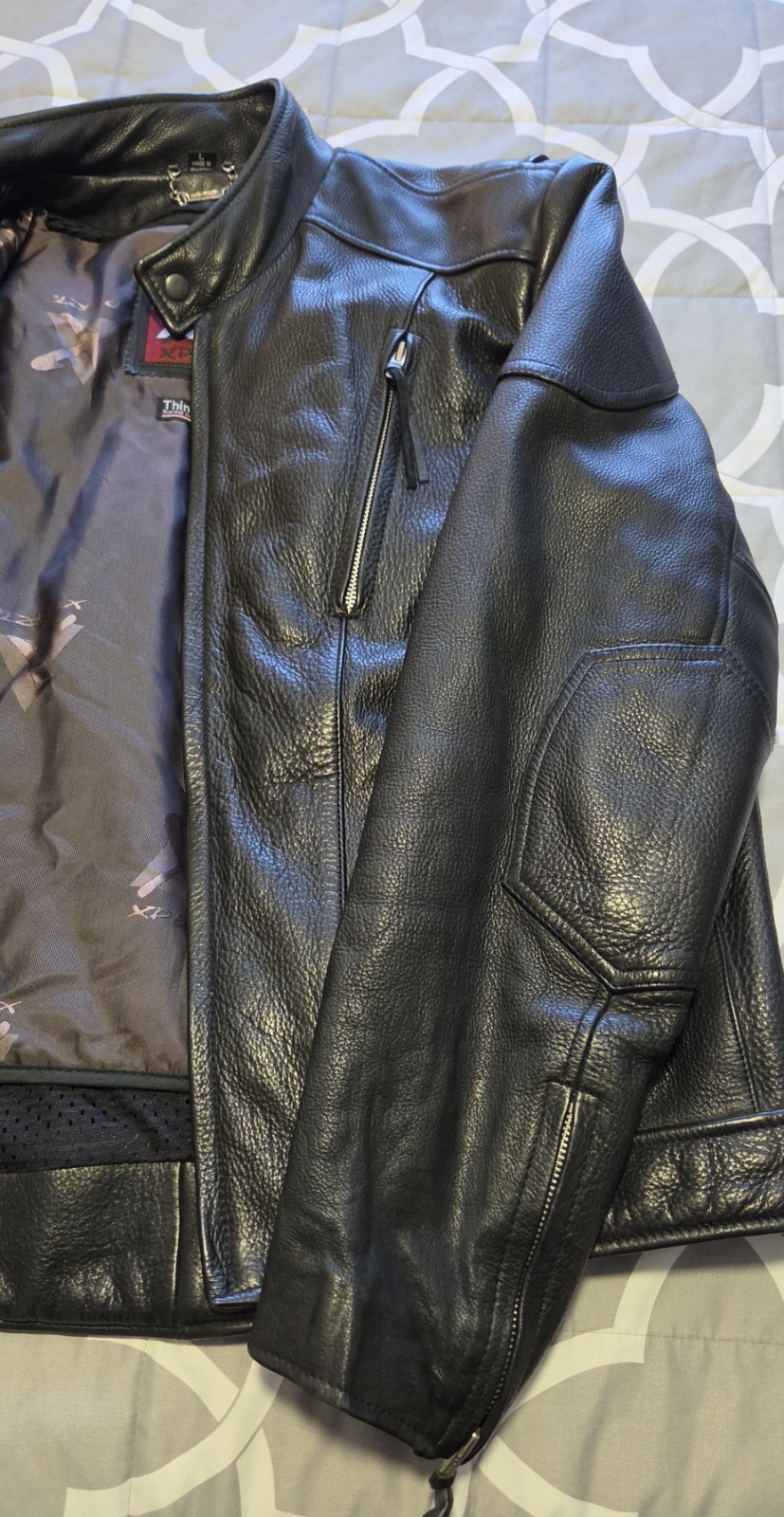 leather biker jacket men