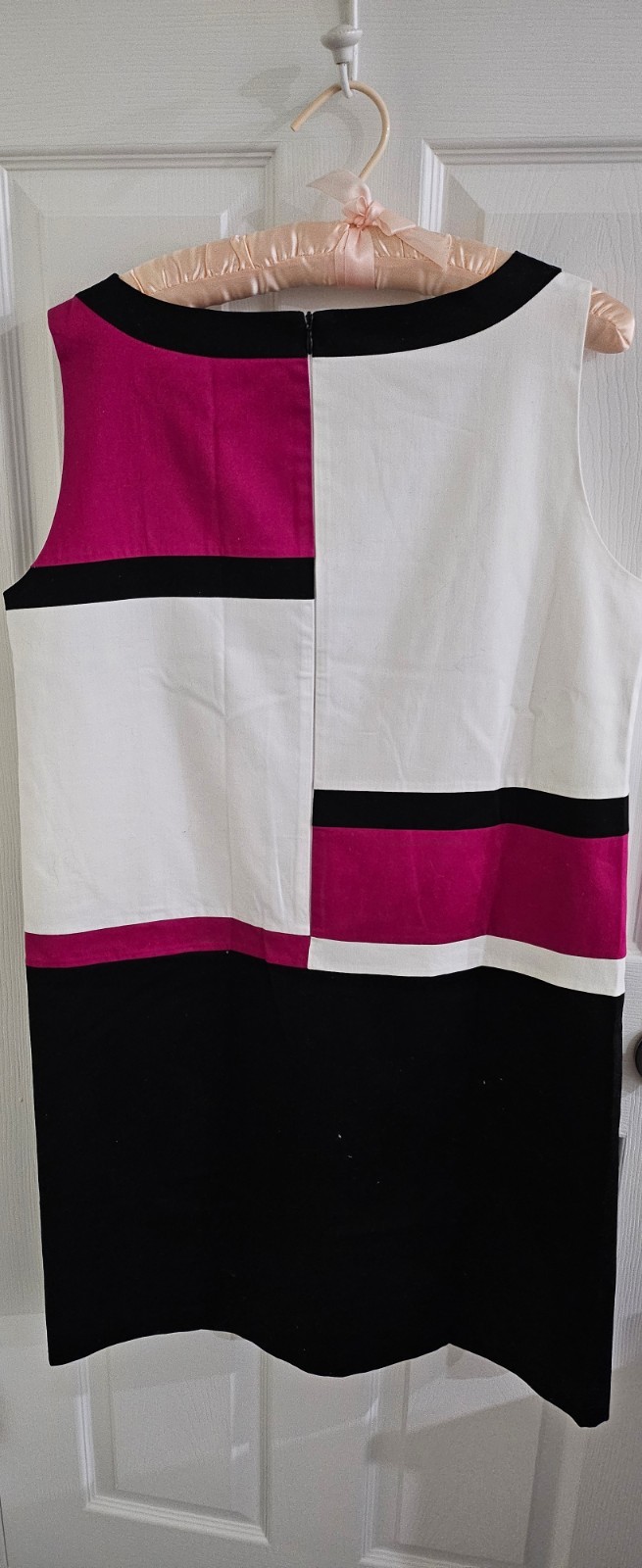 Womens Dress Marks & Spencer Size UK 16, Black/ White/Fuchsia, Fully Lined, New
