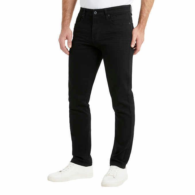Kenneth Cole Men’s Straight Fit 2 Way Stretch Denim Jeans