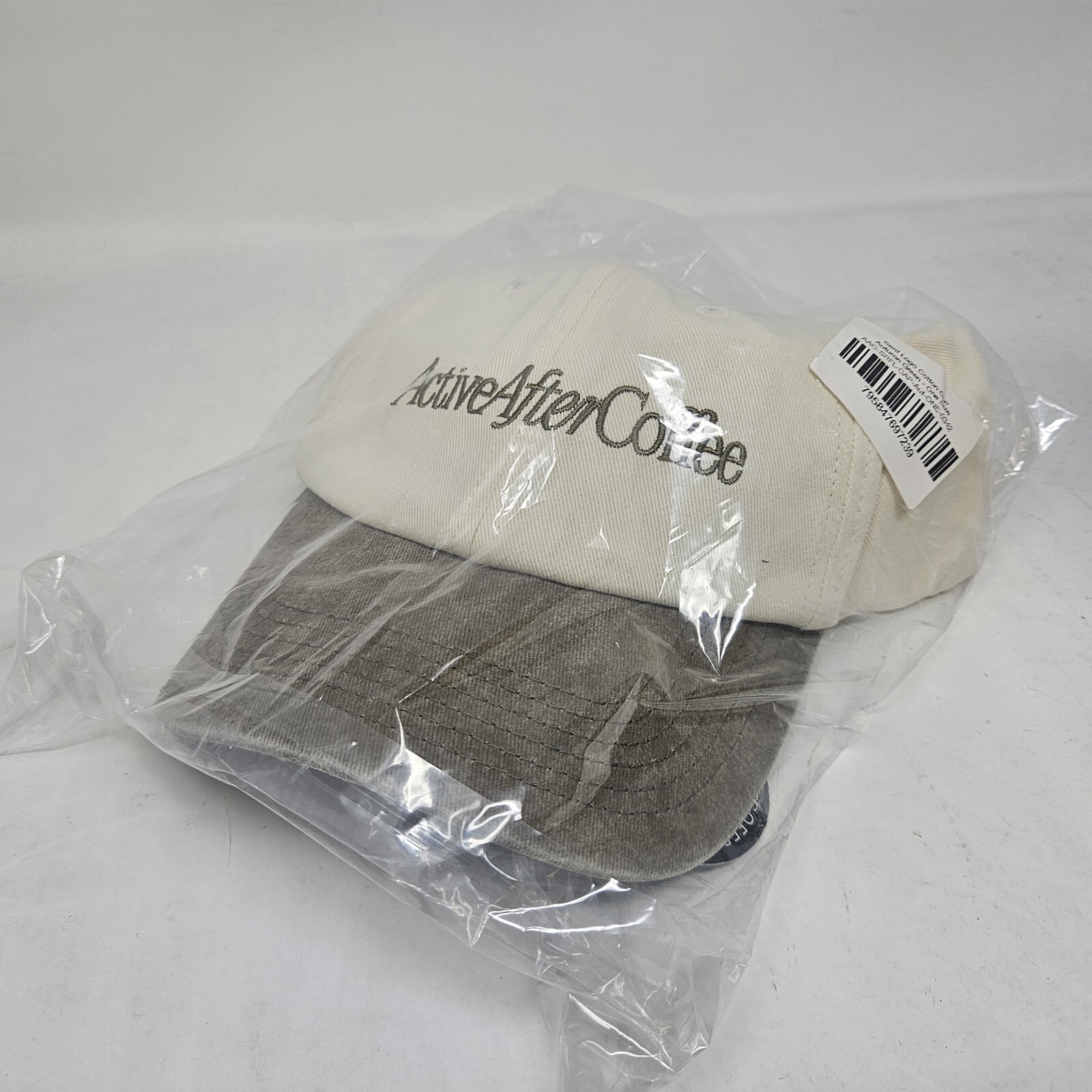 NEW Active After Coffee ‘Serif Logo’ 2-Tone Cap / Autumn Green / One Size