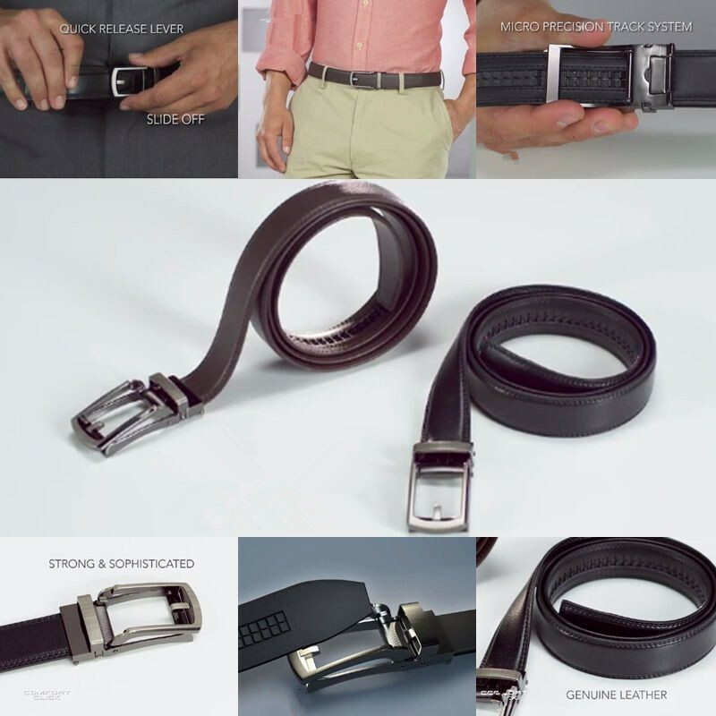 Cosy Installation Leather Belt Automatic Adjustable Men Gift Adult US Seller