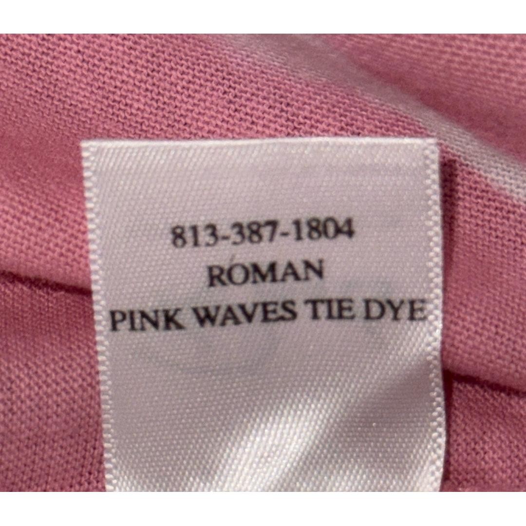 RAILS Women’s Roman Cotton Tee in Pink Waves Tie Dye-Size Small
