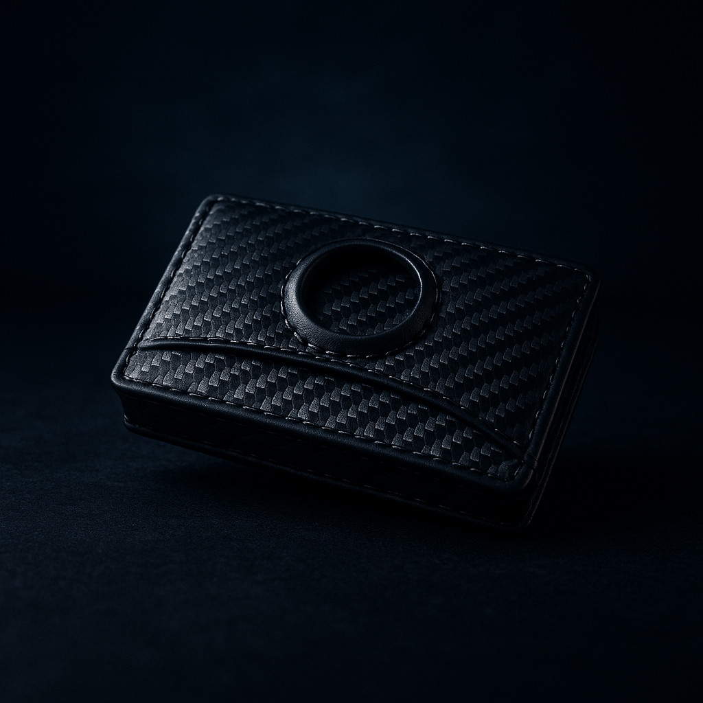 Slim Mens Wallet with RFID Protection – Stylish Bifold with Money Clip Carbon