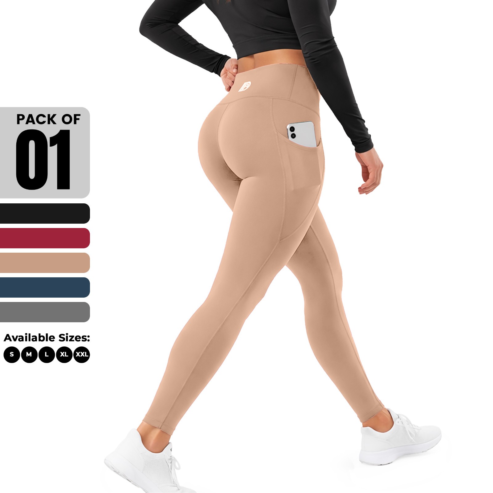 Women’s High Waist Tummy Control Leggings Pockets Buttery Soft Squat Proof Yoga