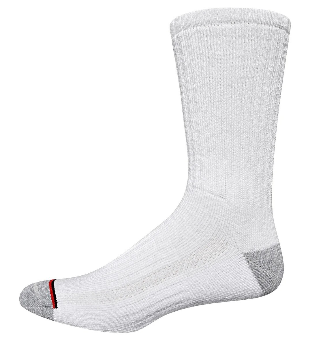 Kirkland Signature Men’s Athletic Sock 8 Pair White Color – Made in USA – NEW!!