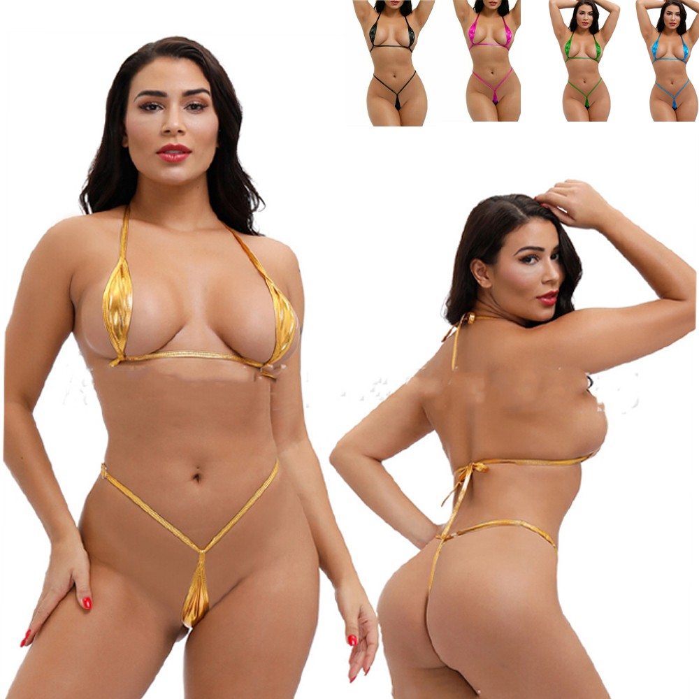 NEW Mini Women’s Bikini Bra Micro G-string Set Thong Lingerie Swimwear Underwear