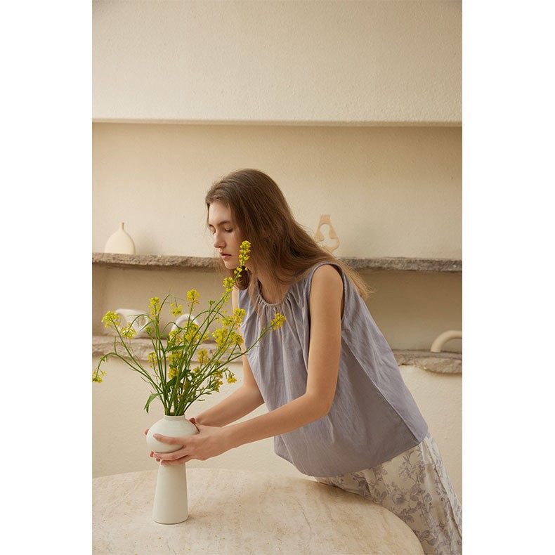 NEW Home Wear Cotton Double-layer Gauze Sleeveless Vest Sizes S-XXL Home Decor