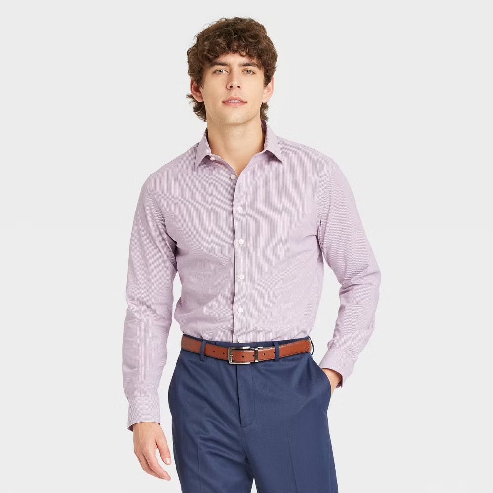 Men’s Performance Dress Long Sleeve Button-Down Shirt – Goodfellow & Co