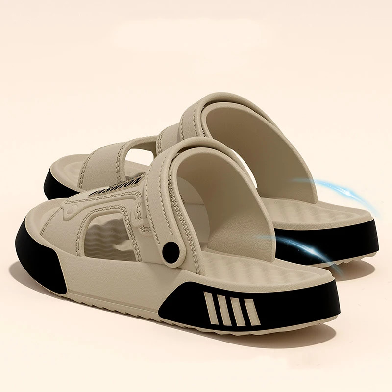 Men EVA Soft Platform Slide Slippers Indoor Outdoor Beach Sandals
