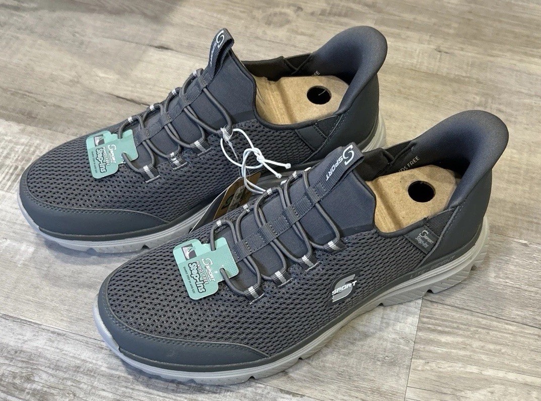 Sport By Sketchers Hands-Free Step-Ins Men’s Gray Size 8 Machine Washable