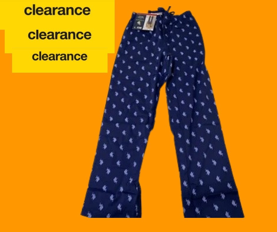 U.S. Polo Assn. SIZE 2XL 51 Men’s Two Pockets Machine Washable Pajamas, Blue NEW