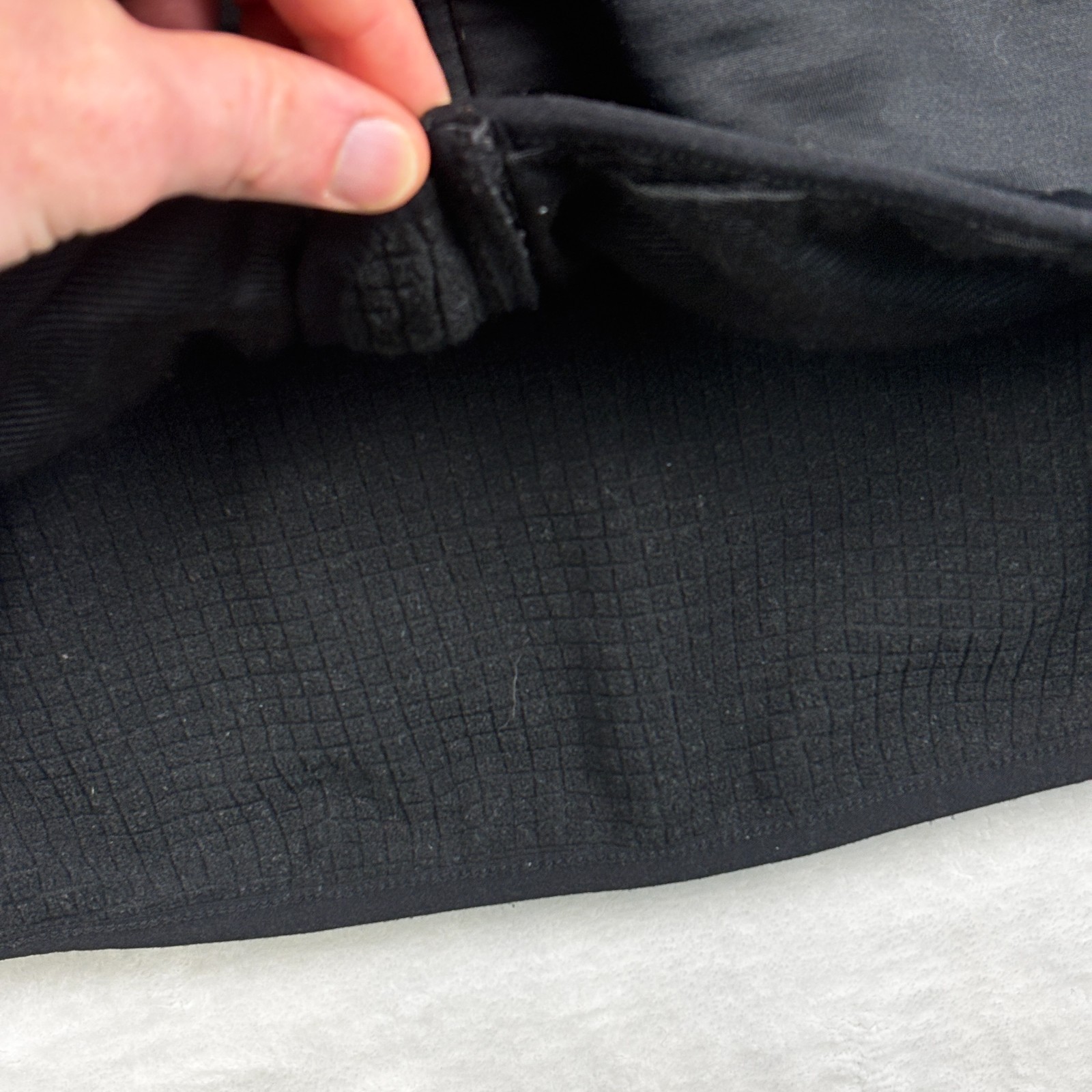 Truewerk Grid Hoodie Mens 2XL Black Full Zip Thermal Workwear Performance