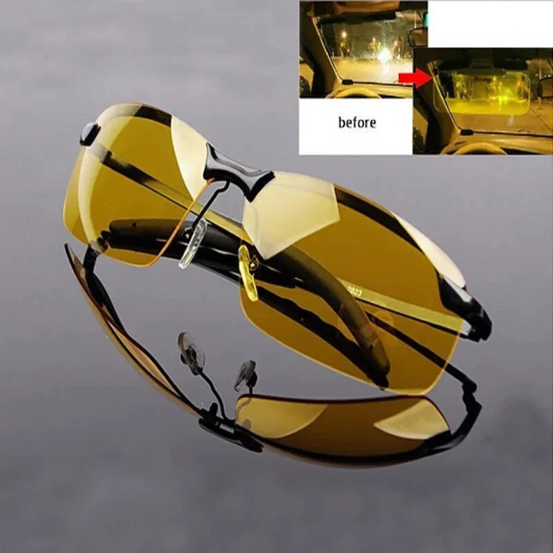 Day Night Vision Glasses Polarized Sunglasses Anti Glare Tac Driving Eyewear