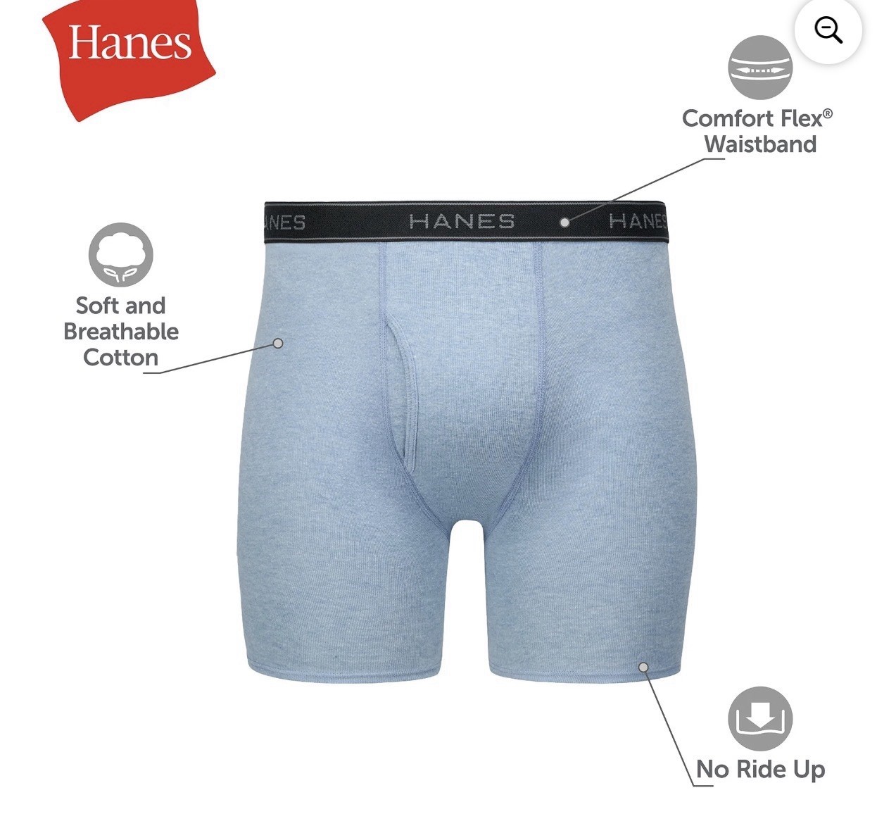 10-Pack HANES Men’s XL Boxer Briefs Tagless Comfort Flex Waistband Solid Colors