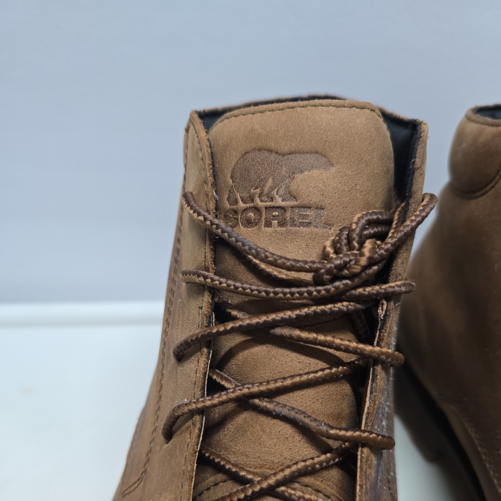 Sorel Mens Madson II Boot Size 12 Brown Waterproof Lace Up Chukka Lug Sole