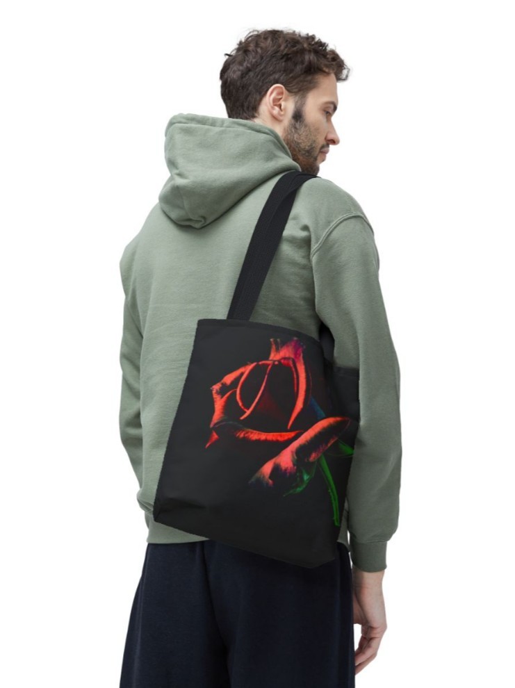Tote Bag AOP Red Rose