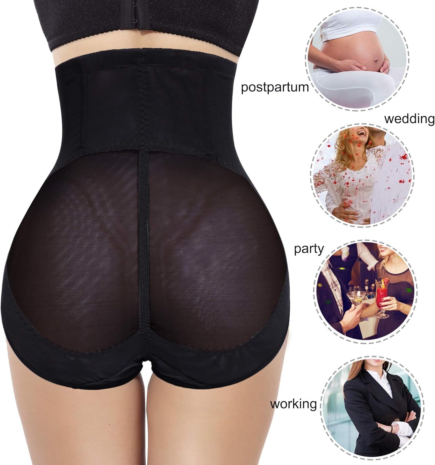 Women Tummy Control High Waist Trainer Body Shaper Underwear Firm Girdle Panties