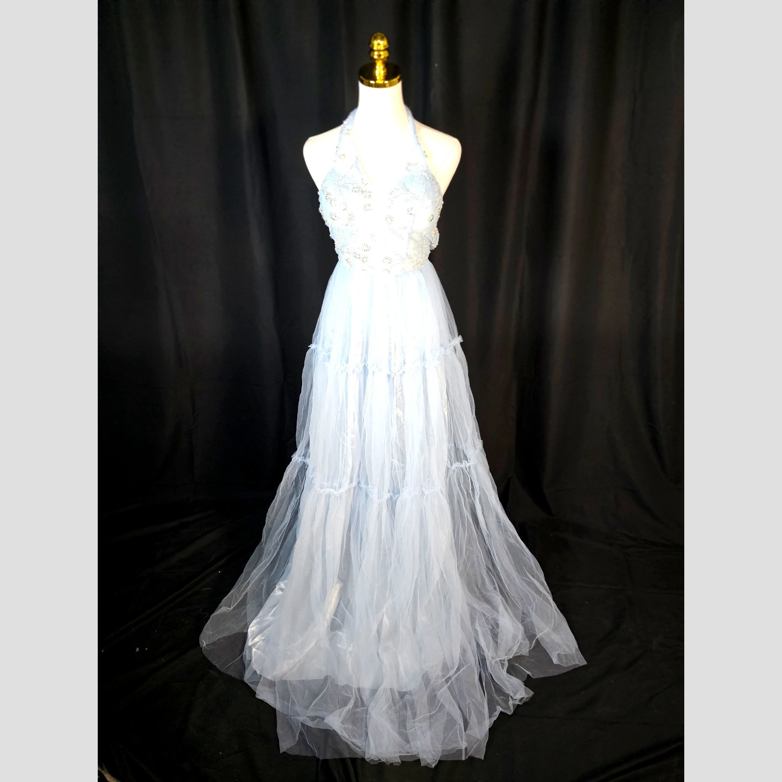 Celestial Charm: Starlit Tulle Party Dress