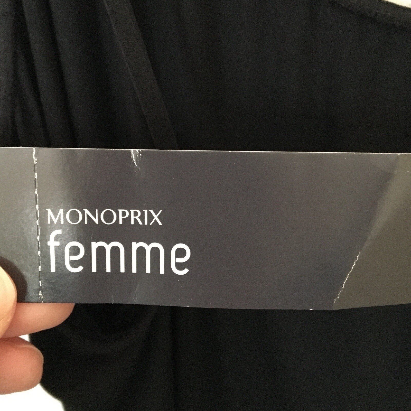 MONOPRIX FEMME Womens Dress Body Con Black LBD Sexy Made in France Size T2 NEW