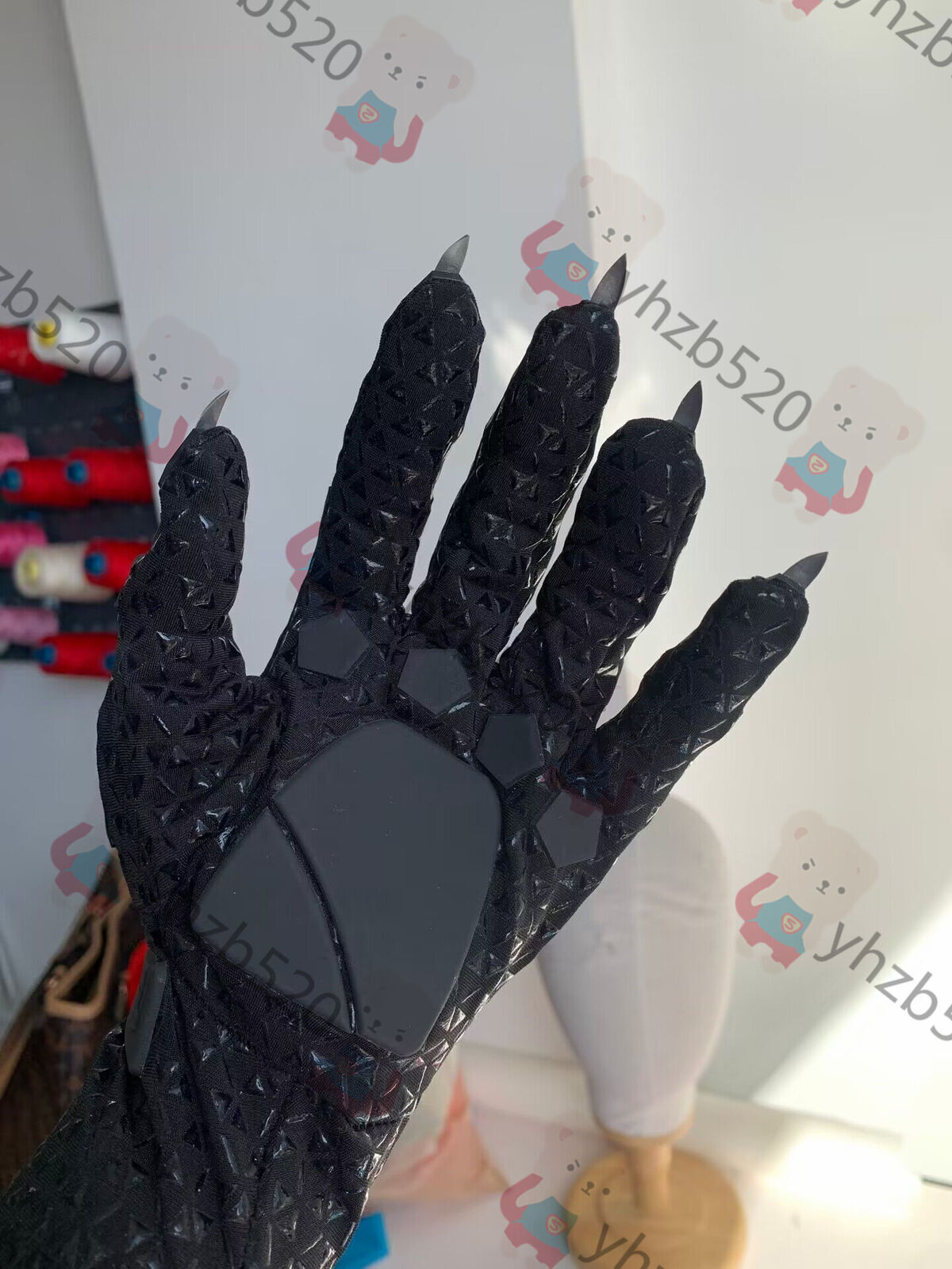Black Panther 1 Pair Gloves & Claws T’Challa Cosplay Props Costume Accessory Cos
