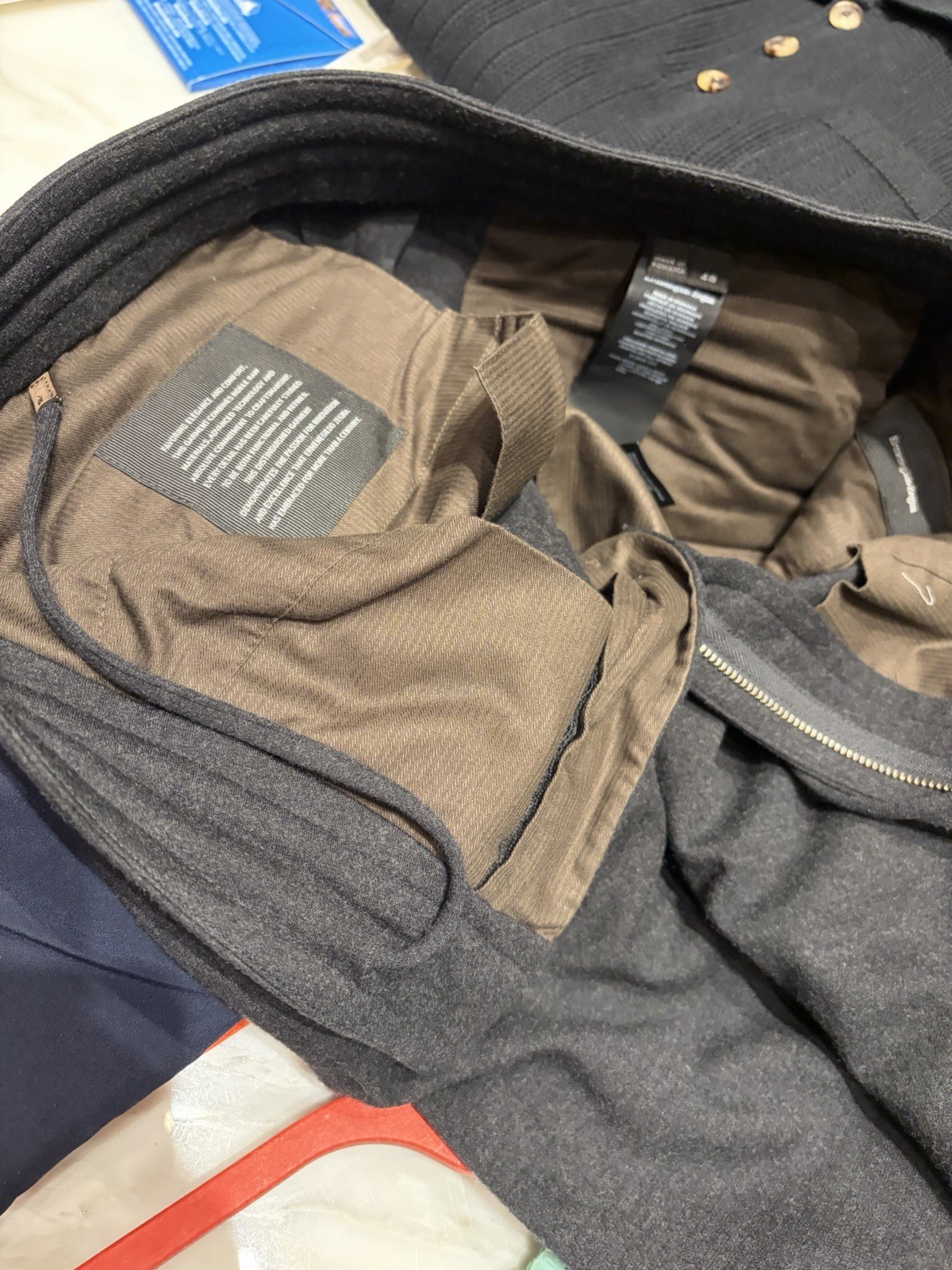**Zegna Mens Luxury Grey Wool Drawstring Sweatpants. SZ S/48 WOW $1050 Retail