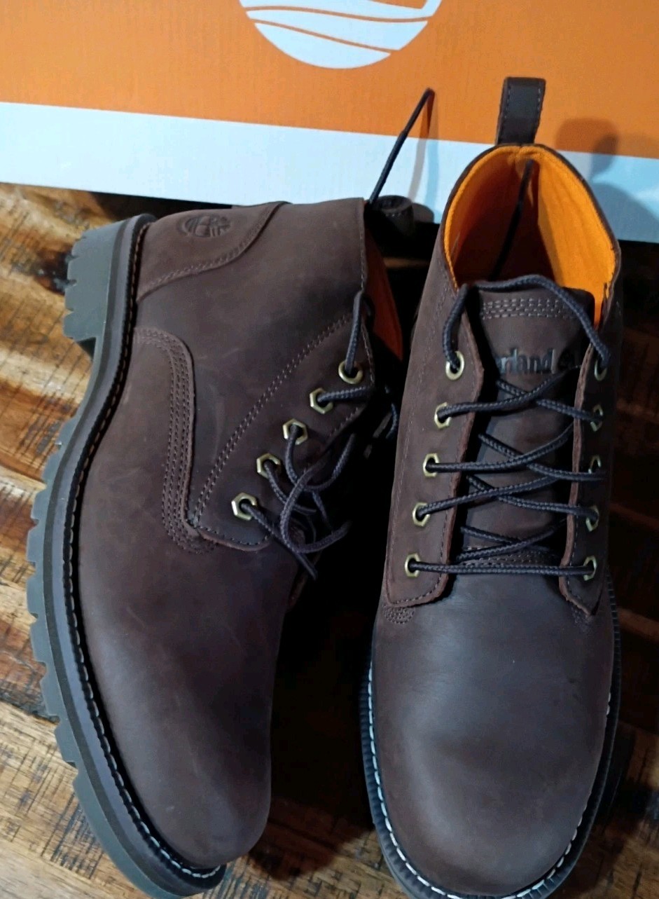 Mens Timberland Redwood Falls Premium Waterprof Leather Heavy Chukka Boot Sz 9.5