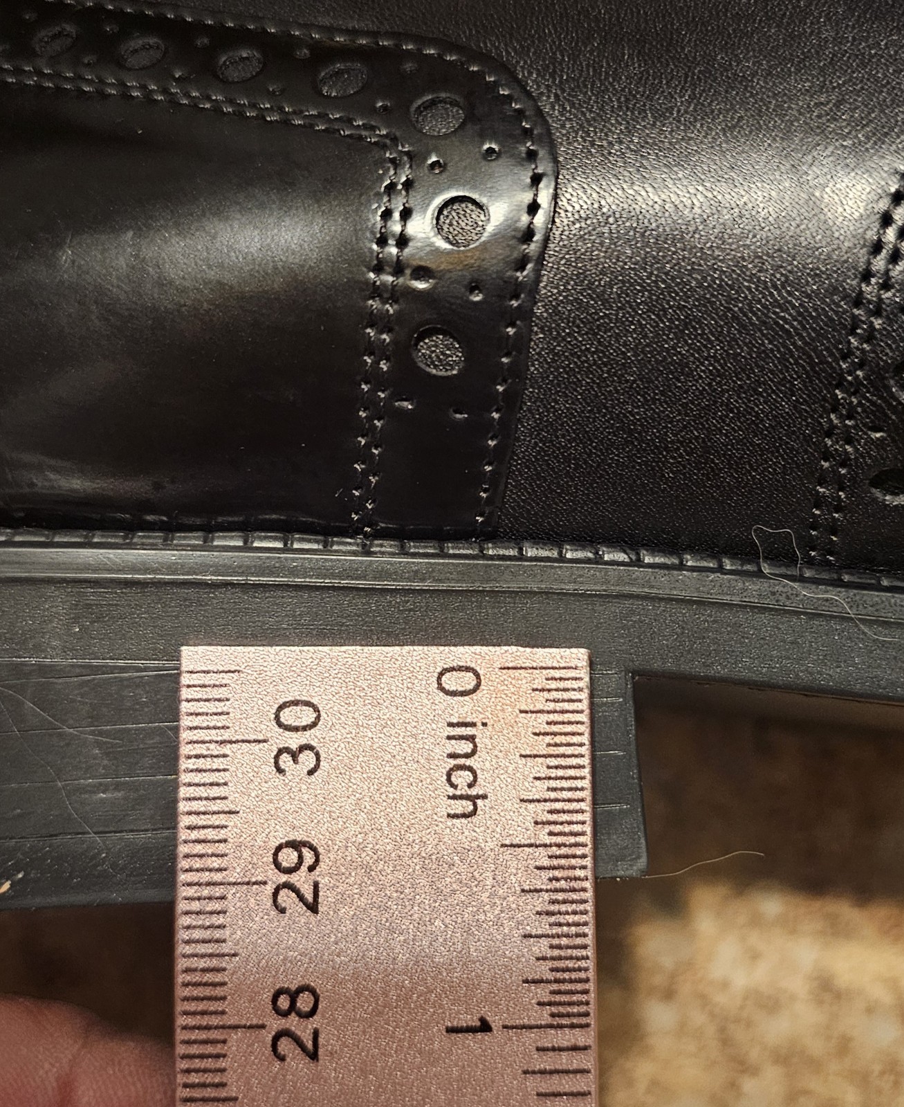THERESIA M. Celeste “Amanda” Black Patent Oxford Shoes Size 7 M NEW