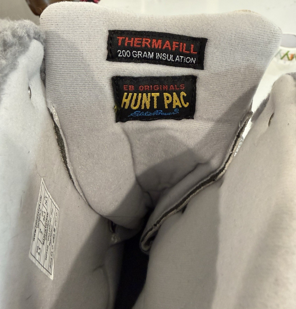 Eddie Bauer Thermafill 200 Gram Insulation Hunt Pac Deluxe Boot Women’s Size 10
