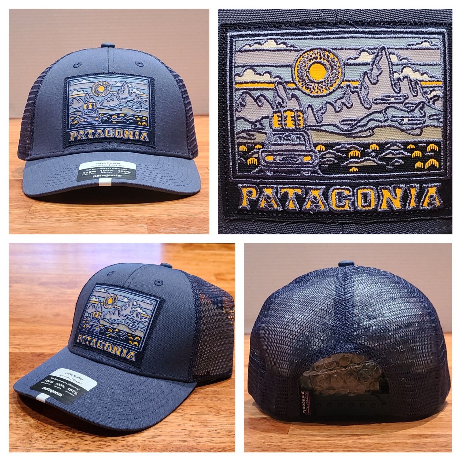 New! Patagonia Summit Road LoPro Trucker Hat Dolomite Blue Snapback Unisex